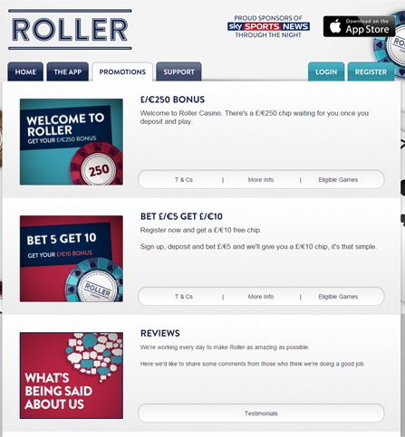 Download the Roller Casino App for iPhone, iPod Touch and iPad