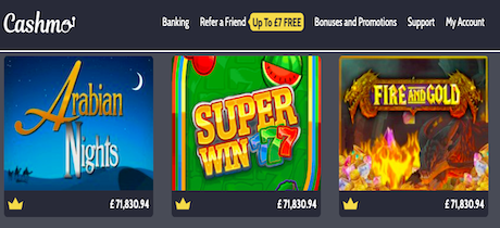 cashmo android casino free spins 