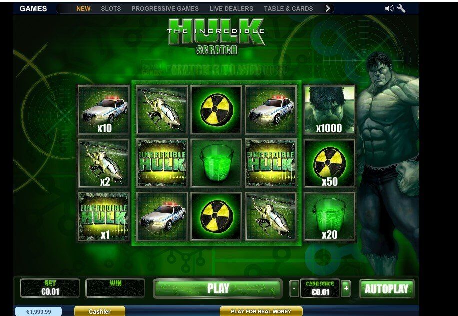Incredible Hulk Slot Game Free Online